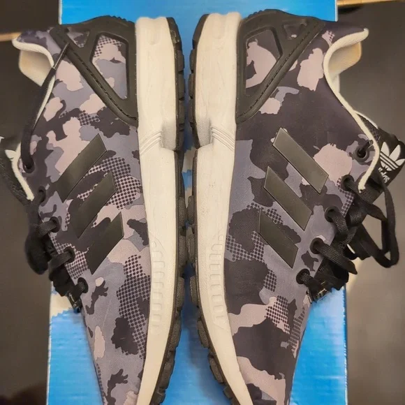Adidas Unisex ZX Flux J Camo Sneakers - Picture 5 of 14